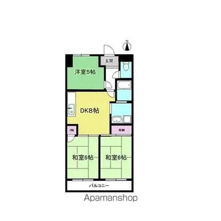 アンドービル【302号室】の間取り