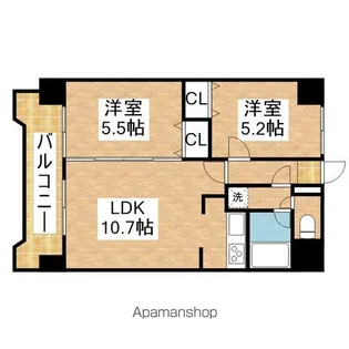 シャトーMURASE5【9階】の間取り