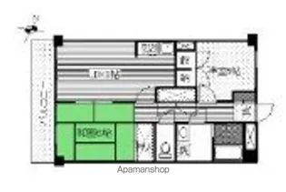 天王町ビーンズマンション【403号室】の間取り