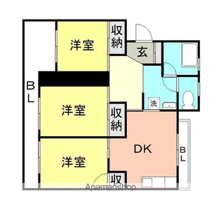 ハイツ松江【133号室】の間取り