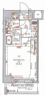 ラヴェニール町屋【6階】の間取り