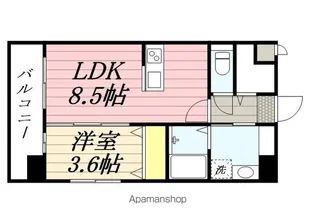 RESIAS ONE TENJINMINAMI BLDG【9階】の間取り
