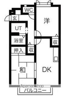 サンライフ宮西【201号室】の間取り