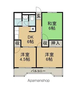 セグラ南沖洲【305号室】の間取り