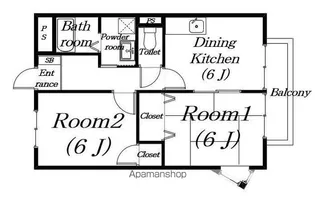 メゾン雅【105号室】の間取り