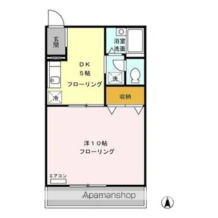 ジュネス恵比寿【1階】の間取り