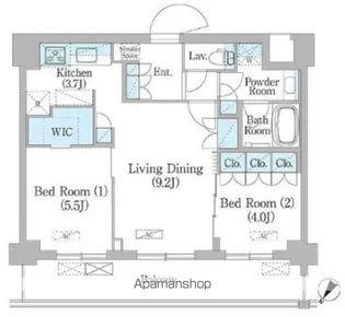 NIIYA平和台【3階】の間取り