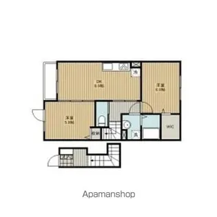 牧場弐番館【201号室】の間取り