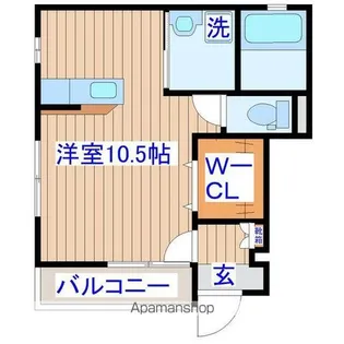 シャトルクレスト向山C【1階】の間取り