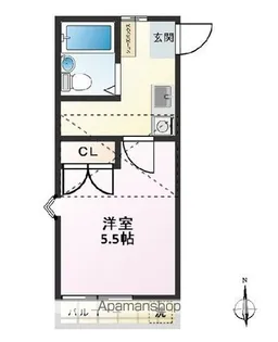 アライハイツ【2階】の間取り