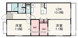 メゾンド・トラスト稲川【503号室】の間取り
