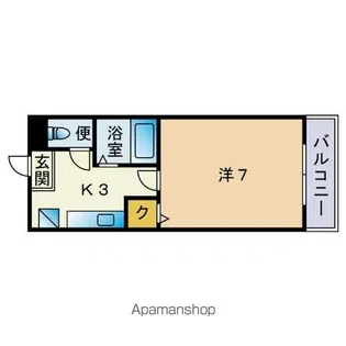 レジデンス香住ヶ丘【3階】の間取り