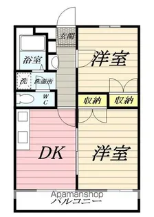 メイゾン・チュトワイエ白旗【3階】の間取り