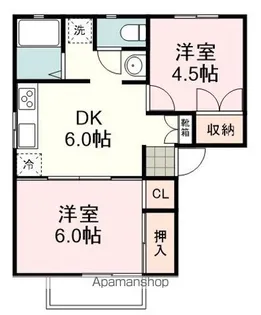 フローリッシュ【202号室】の間取り