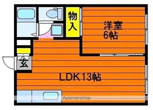 エルディムヘルシー Ⅰ【1階】の間取り