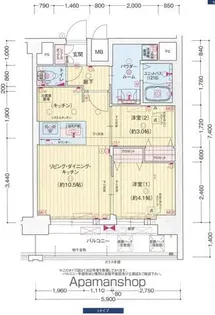 プレリス上前津ノヴェル【13階】の間取り