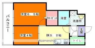 プランドール片江【2階】の間取り