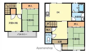 タウンハウス城東【B号室】の間取り