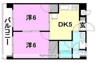 オックスフォードサーカス高岡【101号室】の間取り