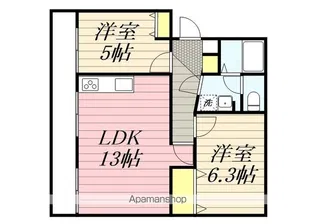 高根パールハイツB棟【3階】の間取り