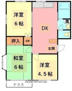 カーサ・ヴェルデ【1階】の間取り