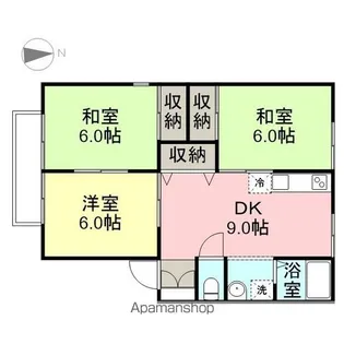 ロアヴェール北城【101号室】の間取り
