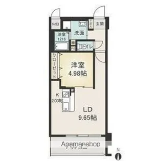 セントピア岡安【3階】の間取り