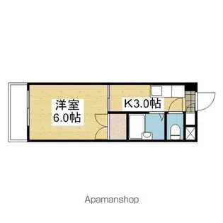 キャッスル朝生田 東棟【303号室】の間取り