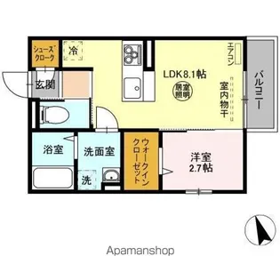 リベール・リベルテ リベルテ【2階】の間取り