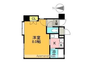 オネスティ荒木【201号室】の間取り