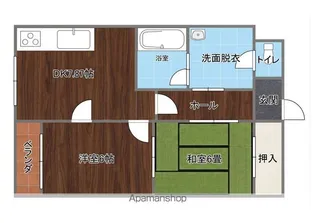 もみじ屋マンション【302号室】の間取り