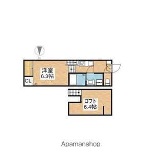 ブライト鶴舞【105号室号室】の間取り