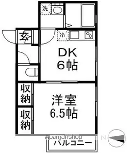 エクウス新宿【2階】の間取り