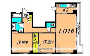 シノン原町【3階】の間取り
