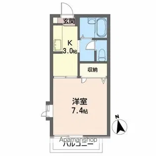 シーアンドエム【2階】の間取り