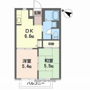 コートヴィレッジ【2階】の間取り