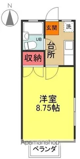 ハイツ有朋M&S【101号室】の間取り