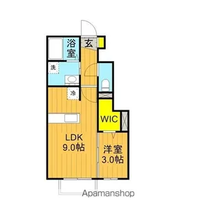 清水台アパートメント【1階】の間取り