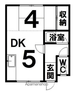 浅野ハイツ第一【1階】の間取り