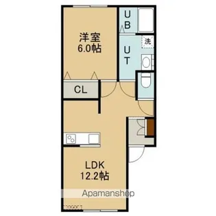 Prince K.RⅡ【203号室】の間取り