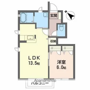 グリーンレジデンスB【1階】の間取り