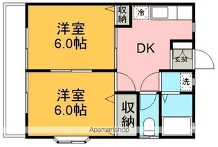 ベルメゾンⅡ【2階】の間取り
