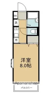 バンボーハイツ3号館【1階】の間取り