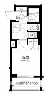 パレステュディオ新宿御苑駅前【10階】の間取り