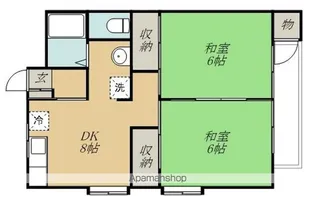 中野ハイツA棟【2階】の間取り
