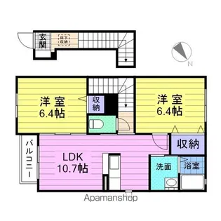 シャーメゾン菅谷台Ⅰ【2階】の間取り