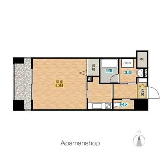 MFPRコート晩翠通【8階】の間取り