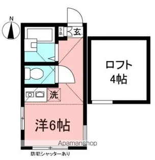 1Rの間取り画像