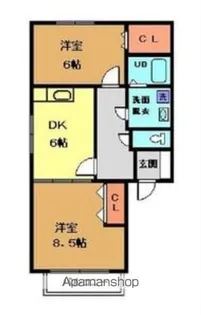 Gクレフ【101号室】の間取り