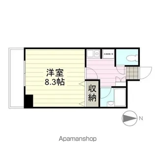 ヒルトップ晩翠【707号室】の間取り
